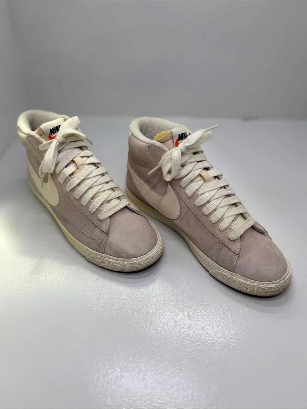 Nike Blazer Mid Suede Vintage Women’s 9 Phantom Beige Cream Sneakers EU 40.5